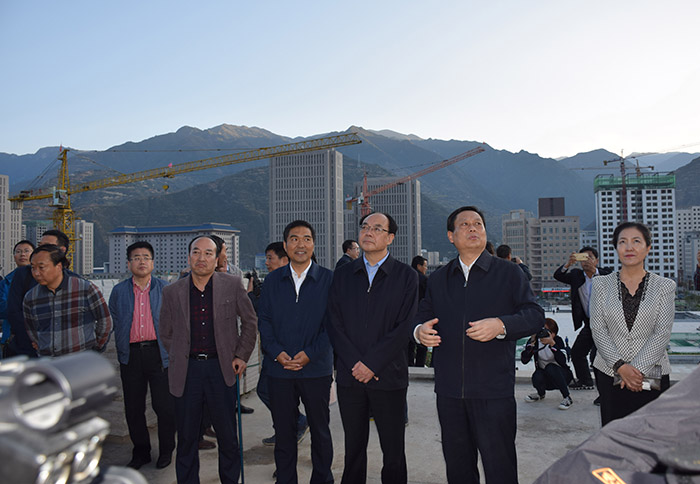 全國(guó)、省市政協(xié)委員體驗(yàn)蘭渝鐵路、視察階州廣場(chǎng)