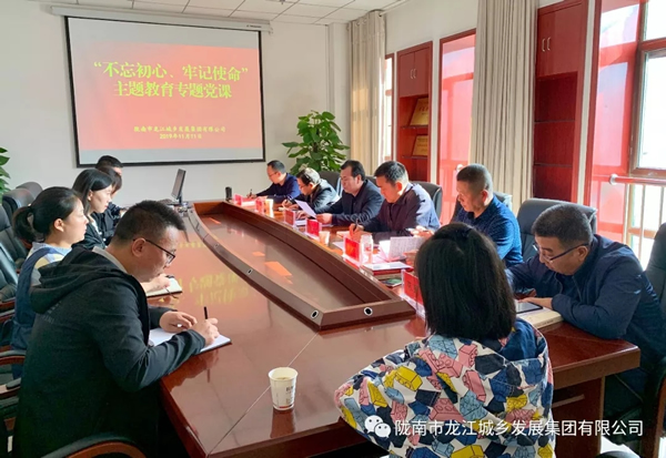 市龍江集團(tuán)開展“不忘初心、牢記使命”主題教育專題黨課